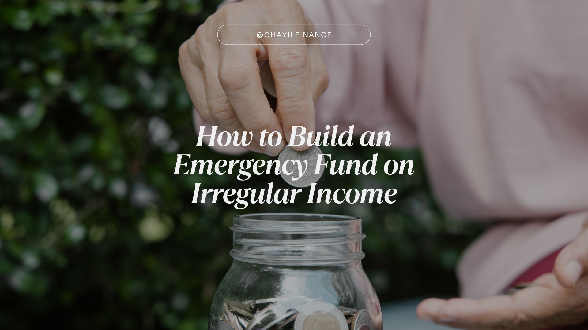 Freelancer saving money for emergency fund