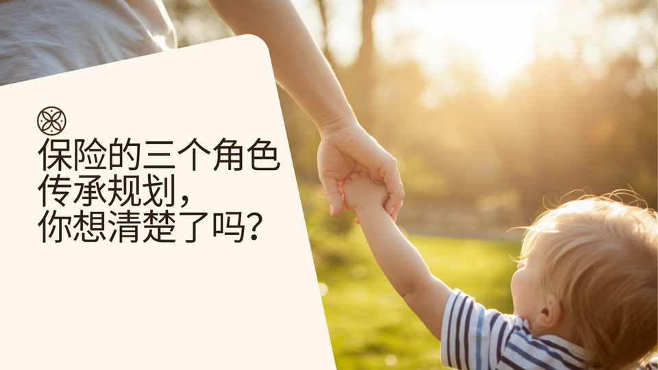 保险的三个角色_传承规划
